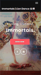 Mobile Screenshot of immortalsliondance.com